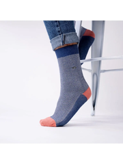 Chevron Combed Cotton Socks - Disko