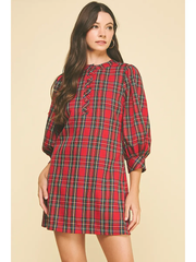 Red Plaid Holiday Dress – Vivid Hue Holiday Edit