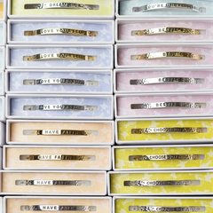 "Choose Joy" Little Reminder Cuff – Gold