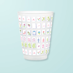 Mahjong Tiles Stadium Cups – Set of 6