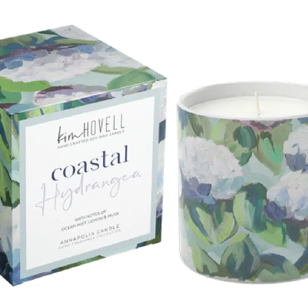 Coastal Hydrangea Boxed Candle Kim Hovell