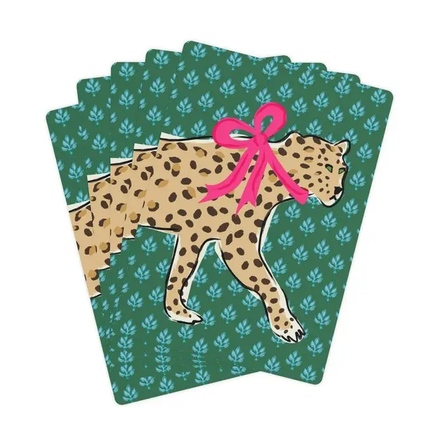 Flora Big Cats Playing Cards by Clairebella