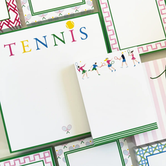 Tennis Players Notepad 4.25 X 5.5
