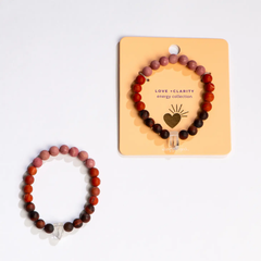Love + Clarity Crystal Bead Bracelet