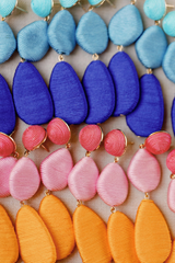 Blue Ombre Lido Statement Drop Earrings