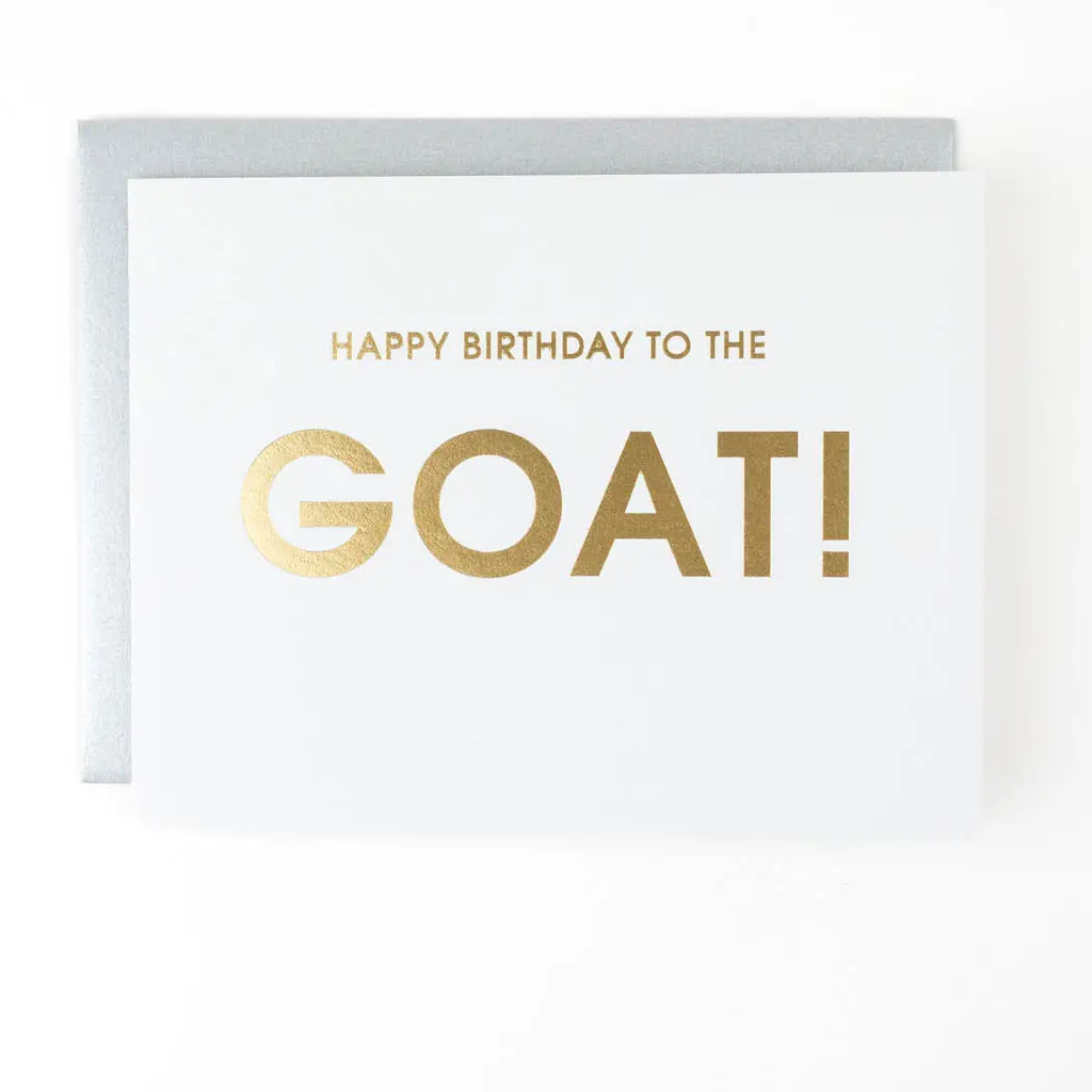 Happy Birthday To the Goat - Birthday Letterpress Greeting Card