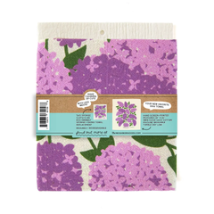 Lilac Tea Towel + Sponge Cloth Set