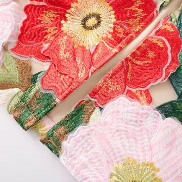 Camellia Garden Embroidered LONG Strapless Maxi Dress