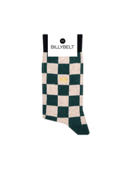 Checkered Combed Cotton Socks - Tourist Trophy