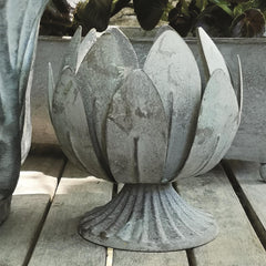 Laurel Leaf Decorative Cachepot / Bowl with Antique Stone Finish