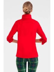 Crimson Jersey Twist & Shout Top