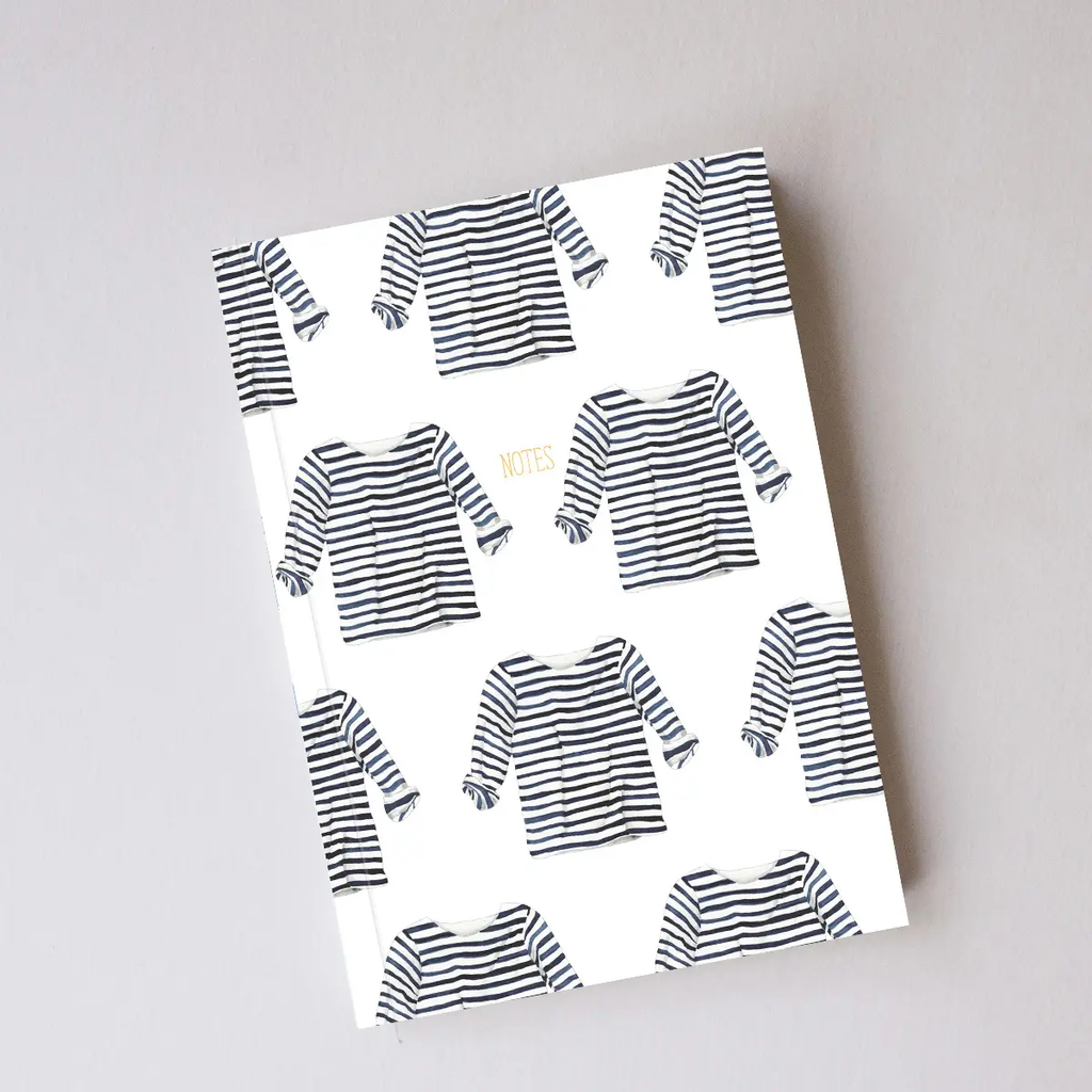 Navy + White Striped Shirt Journal