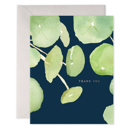 Pancake Plant Pilea Plant | Thank You Greeting Card