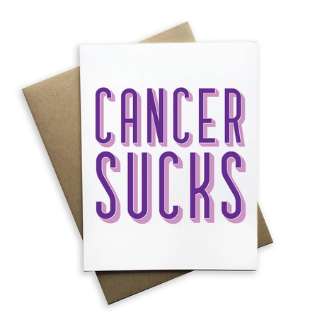 Cancer Sucks – Encouragement Greeting Card