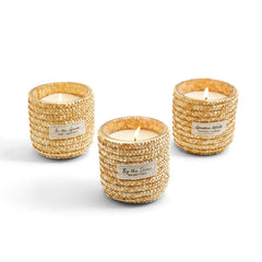 Nature's Basket Scented Candle in Hand-Crafted Straw Lidded Basket