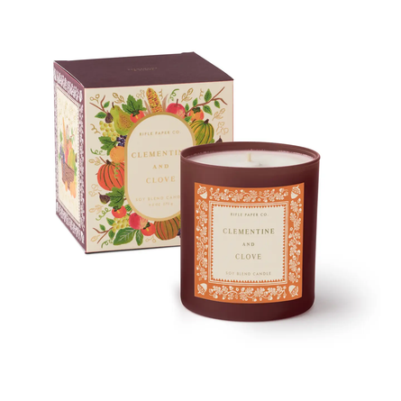 Clementine & Clove 9 oz Glass Candle