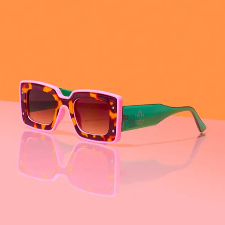 Deco Colorblock Statement Sunglasses – UV400 Protection