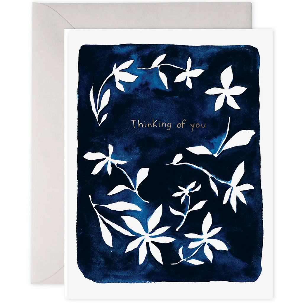 Indigo Flowers | Thinking of You, Condolence, Sympathy Card
