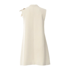 Asymmetric Butterfly Appliqué Sleeveless Dress