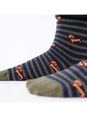 Combed Cotton Socks Animals - Dog