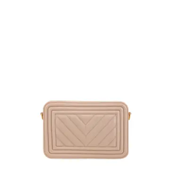 Nude Square Jelly Chain Crossbody Bag