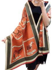 Gallop Orange Reversible Wrap
