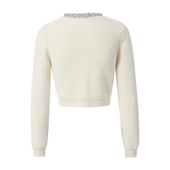 Hand-Beaded Knit Cardigan | Soft Autumn Elegance