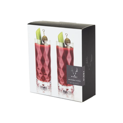 Gem Crystal Highball Tumblers Set of 2