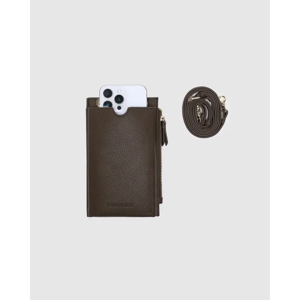 Chocolate Suki Phone Crossbody Bag