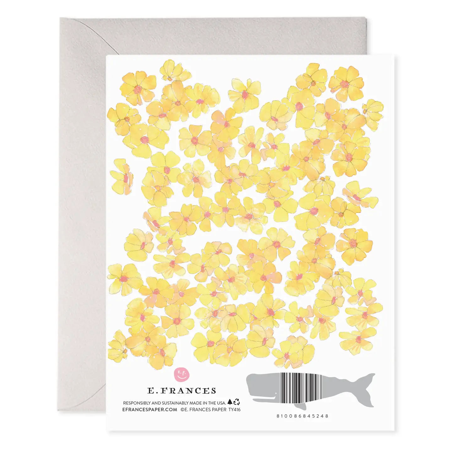 Yellow Flowers Thank You Card Set