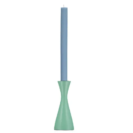 Opaline Green Medium Candleholder 5.9" Tall