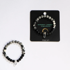 Guidance + Strength Crystal Bead Bracelet
