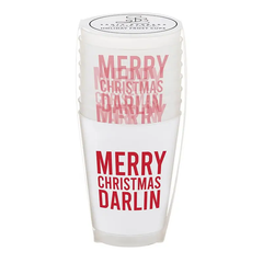 Merry Christmas Darlin Frost Cup/ 8 pack