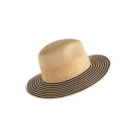 Armida Hat w Black Stripes