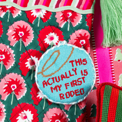 First Rodeo Needlepoint Ornament