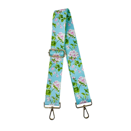 Aqua Floral Madcap Cottage X Ahdorned 'cottage' Bag Strap