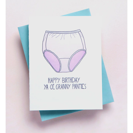 Granny Panties Birthday Greeting Card