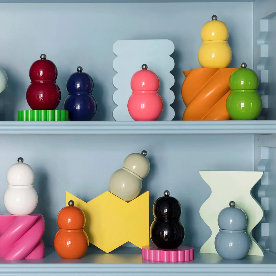 12cm Watermelon Lacquer Chubbie Salt or Pepper Grinder