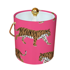 Hot Pink Tiger Ice Bucket