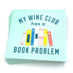 My Wine Club Has A Book Problem - 20ct Cocktail Napkins