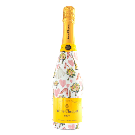 Wedding Romance – Champagne Bottle Wrap (Fits La Veuve 750ml)