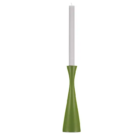 Olive Green Large Candleholder 9.85"