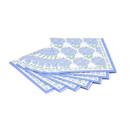 Hydrangea 3-Ply Paper Cocktail Napkin (includes 20 napkins) - Paper
