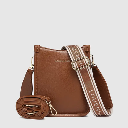 Parker Logo Crossbody Bag - Tan