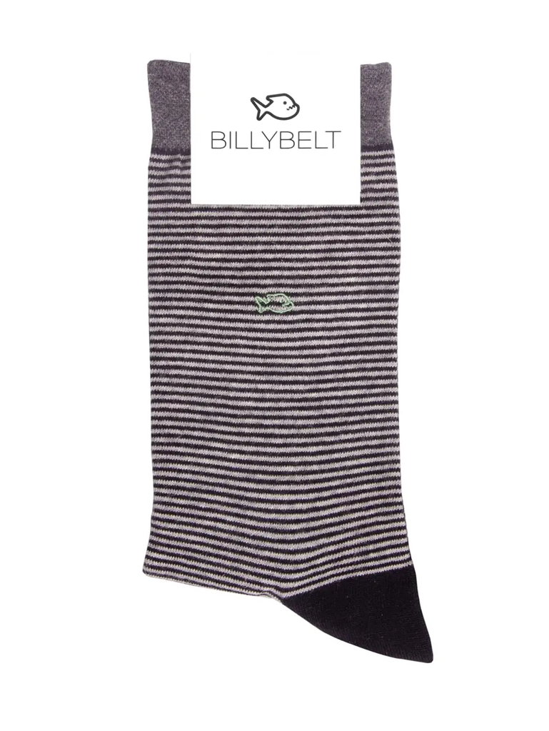 Menhir Striped Combed Cotton Socks