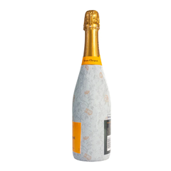 Floral Bridal Bliss Champagne Bottle Wrap – Fits Veuve Clicquot 750ml