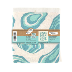 Oyster Tea Towel + Sponge Cloth Set