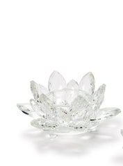 Lotus Flower Crystal TAPER Candle holder