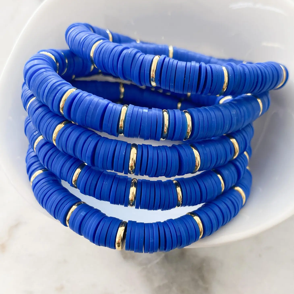 Royal Blue Heishi Color Pop Bracelet
