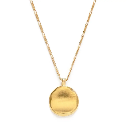 Organic Form Disk Necklace